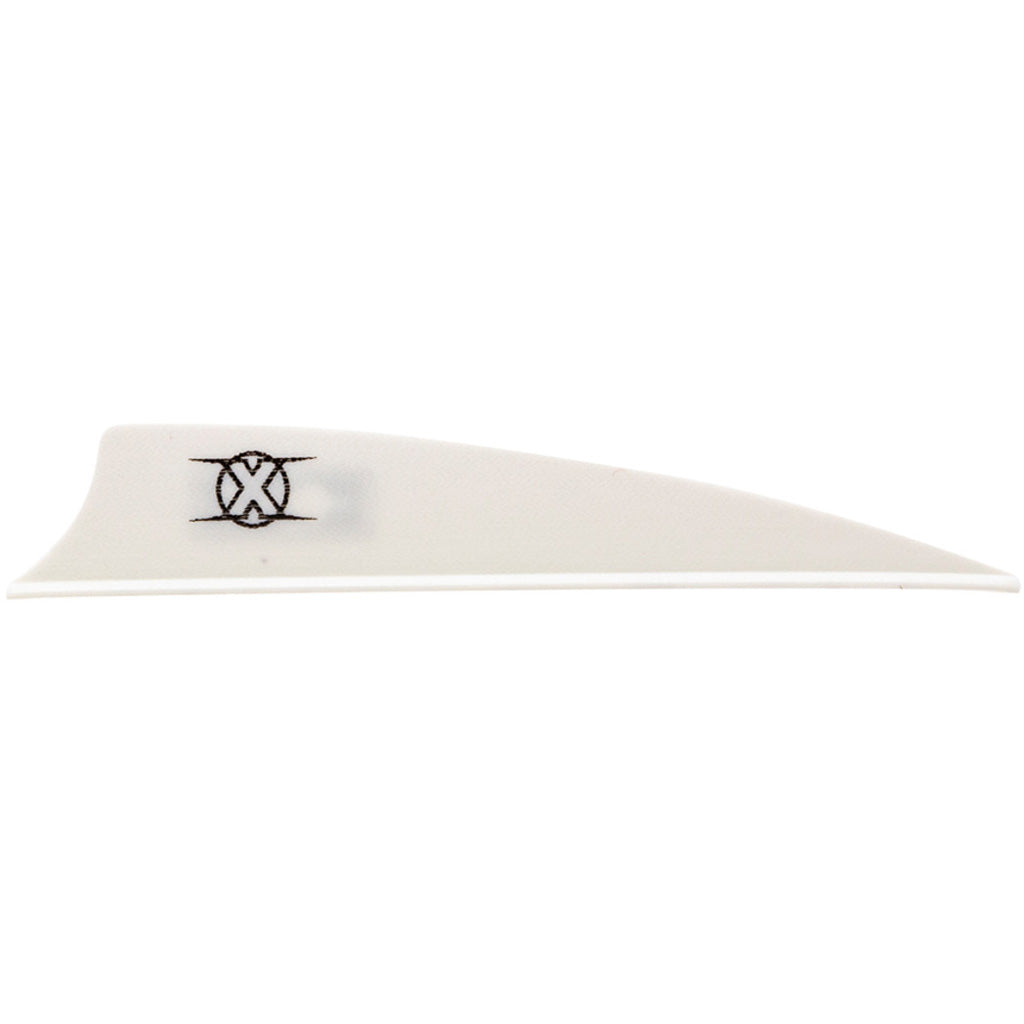 Bohning X Vanes in Shield Cut 3 in. White 36 pk. - Front View