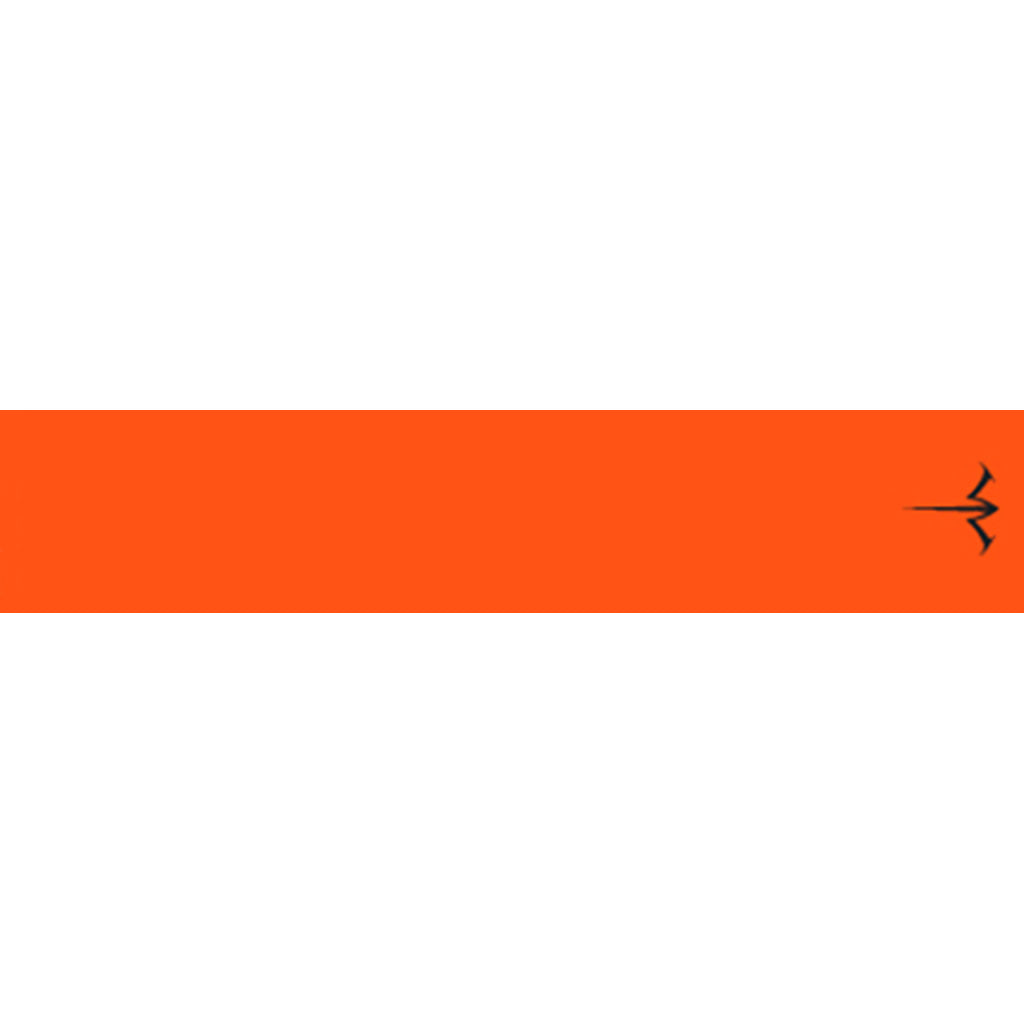 White Water Archery Solid Arrow Wraps in Orange - Front View