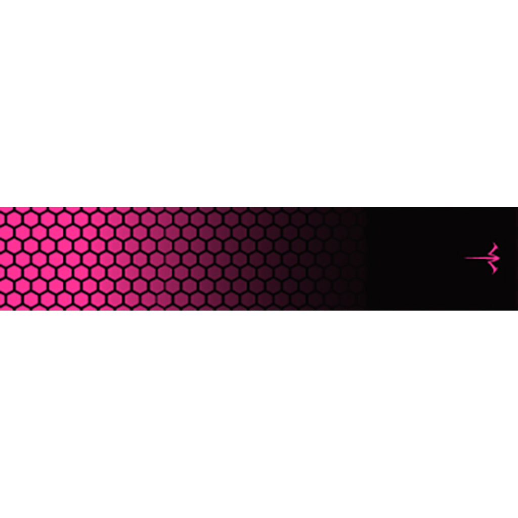 White Water Archery Honeycomb Fade Arrow Wraps in Fade Hot Pink 5 in. x 1.125 in. 15 pk. - Front View