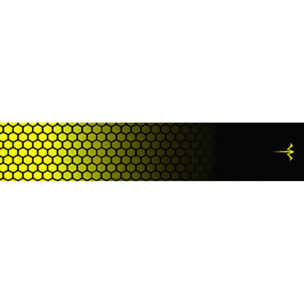 White Water Archery Honeycomb Fade Arrow Wraps in Fade Flo Yellow 5 in. x 1.125 in. 15 pk. - Front View