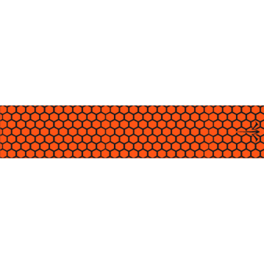 White Water Archery Honeycomb Fade Arrow Wraps in Open Flo Orange 5 in. x 1.125 in. 15 pk. - Front View