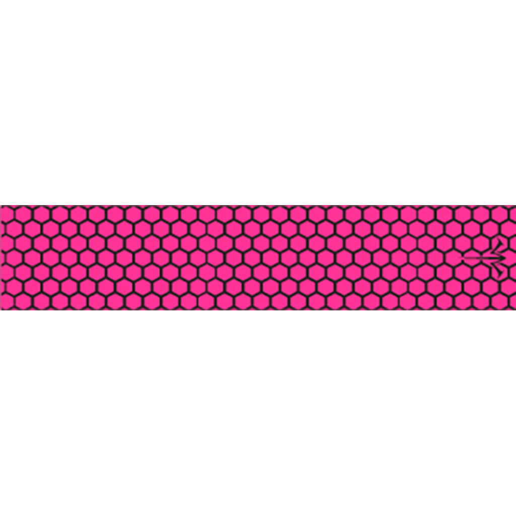 White Water Archery Honeycomb Fade Arrow Wraps in Open Hot Pink 5 in. x 1.125 in. 15 pk. - Front View