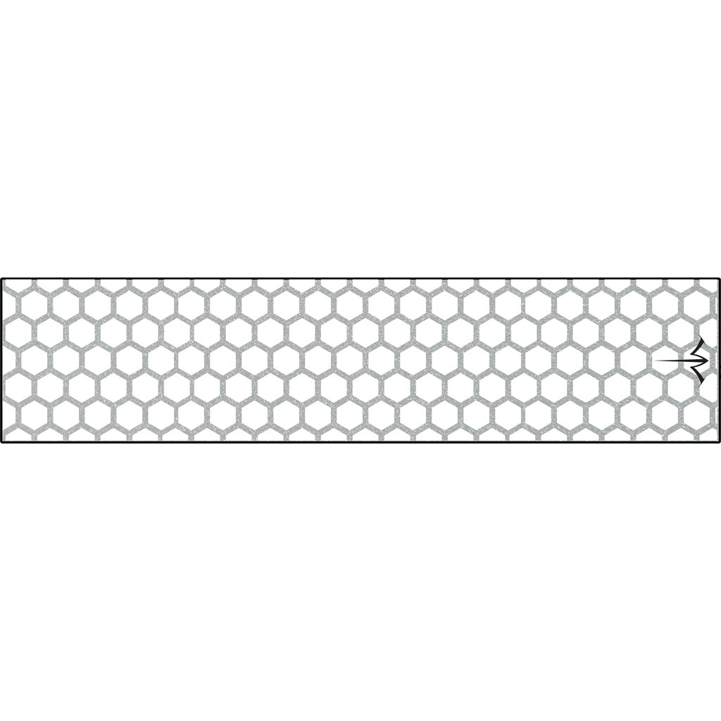 White Water Archery Reflective Arrow Wraps in Honeycomb White 5 in. x 1.125 in. 15 pk. - Front View