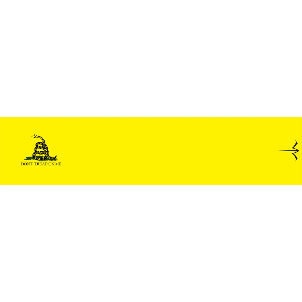 White Water Archery Arrow Wraps in Gadsden Yellow 5 in. x 1.125 in. 15 pk. - Front View