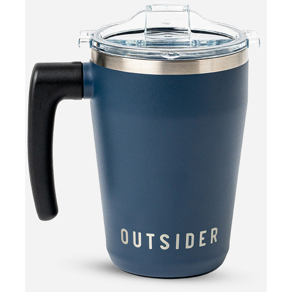 Outsider The AM Travel Mug in Navy - Front View