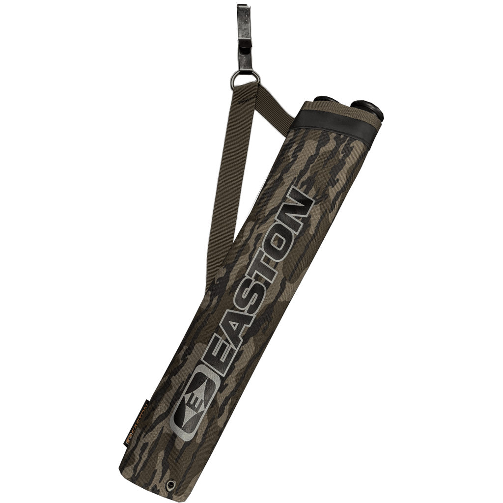 Easton Flipside 2-Tube Hip Quiver in Mossy Oak Bottomlands Camo - Front View
