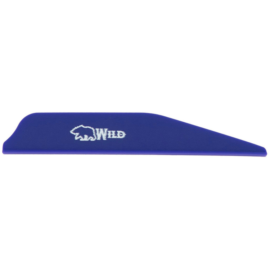 Bohning Wild Vanes in 3 in. Blue 100 pk. - Front View