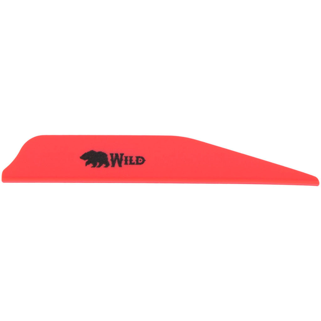 Bohning Wild Vanes in 3 in. Hot Pink 100 pk. - Front View