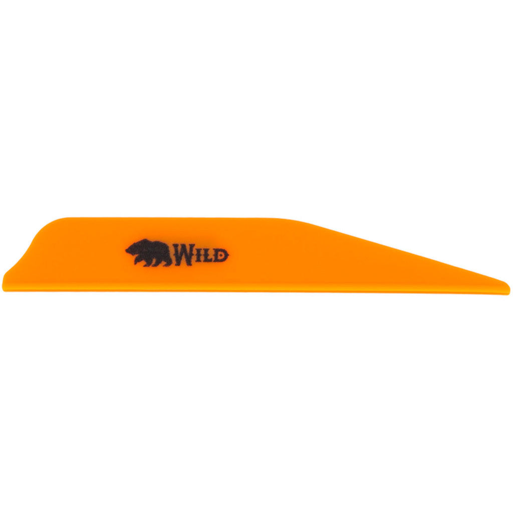 Bohning Wild Vanes in 3 in. Neon Orange 100 pk. - Front View