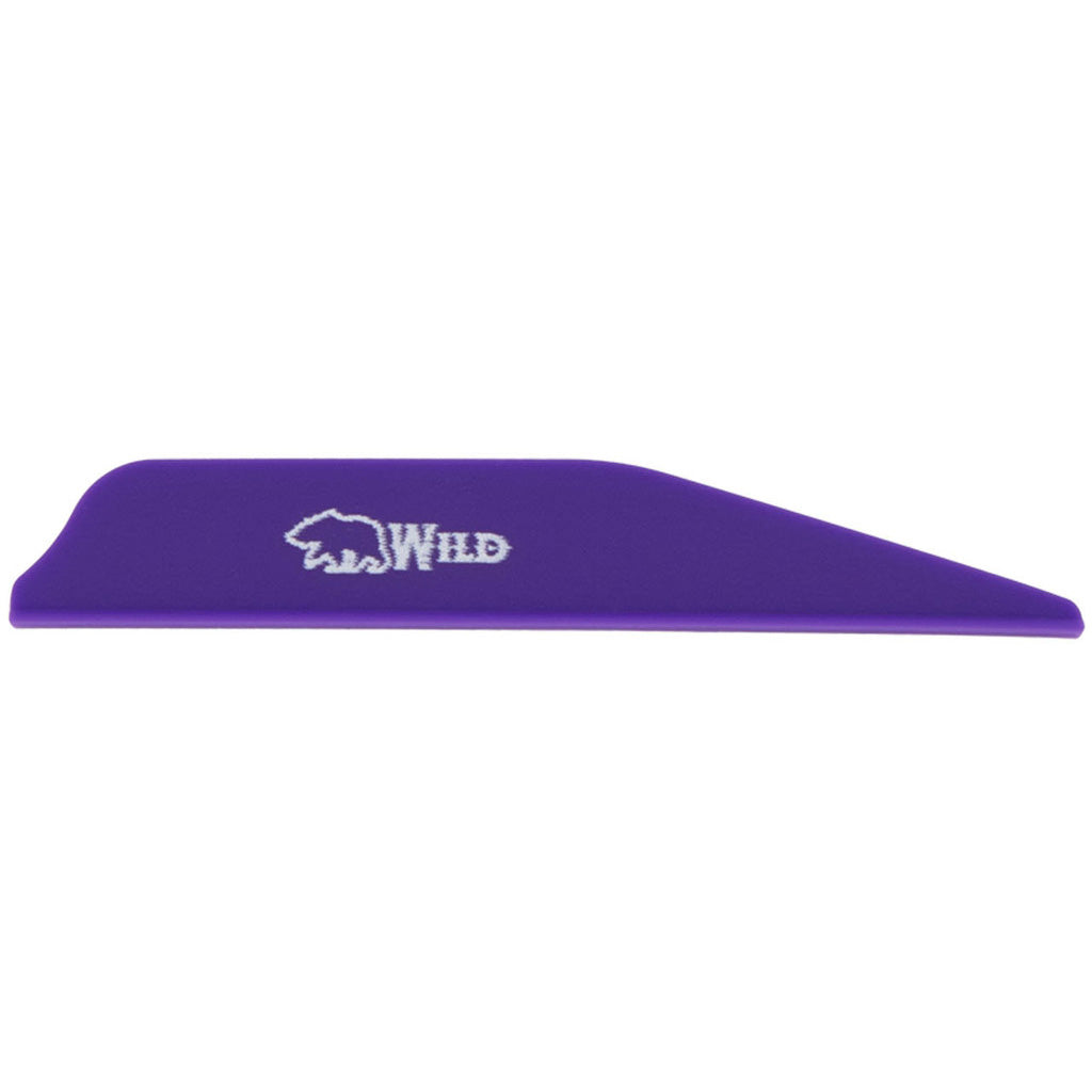 Bohning Wild Vanes in 3 in. Purple 100 pk. - Front View