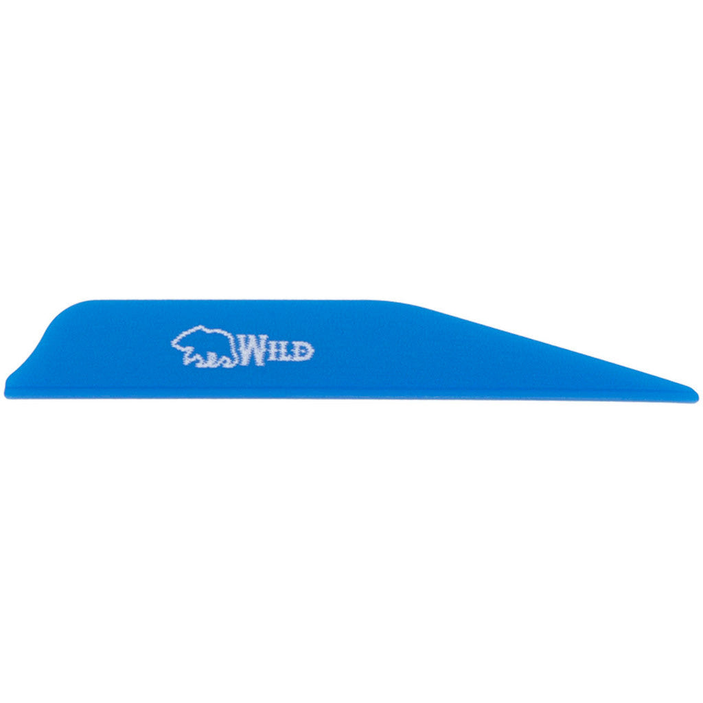 Bohning Wild Vanes in 3 in. Satin Blue 100 pk. - Front View