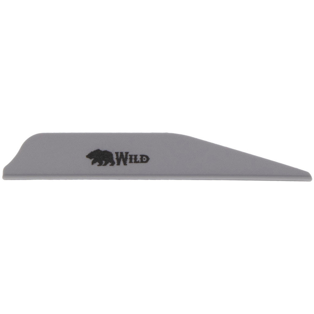 Bohning Wild Vanes in 3 in. Silver 100 pk. - Front View