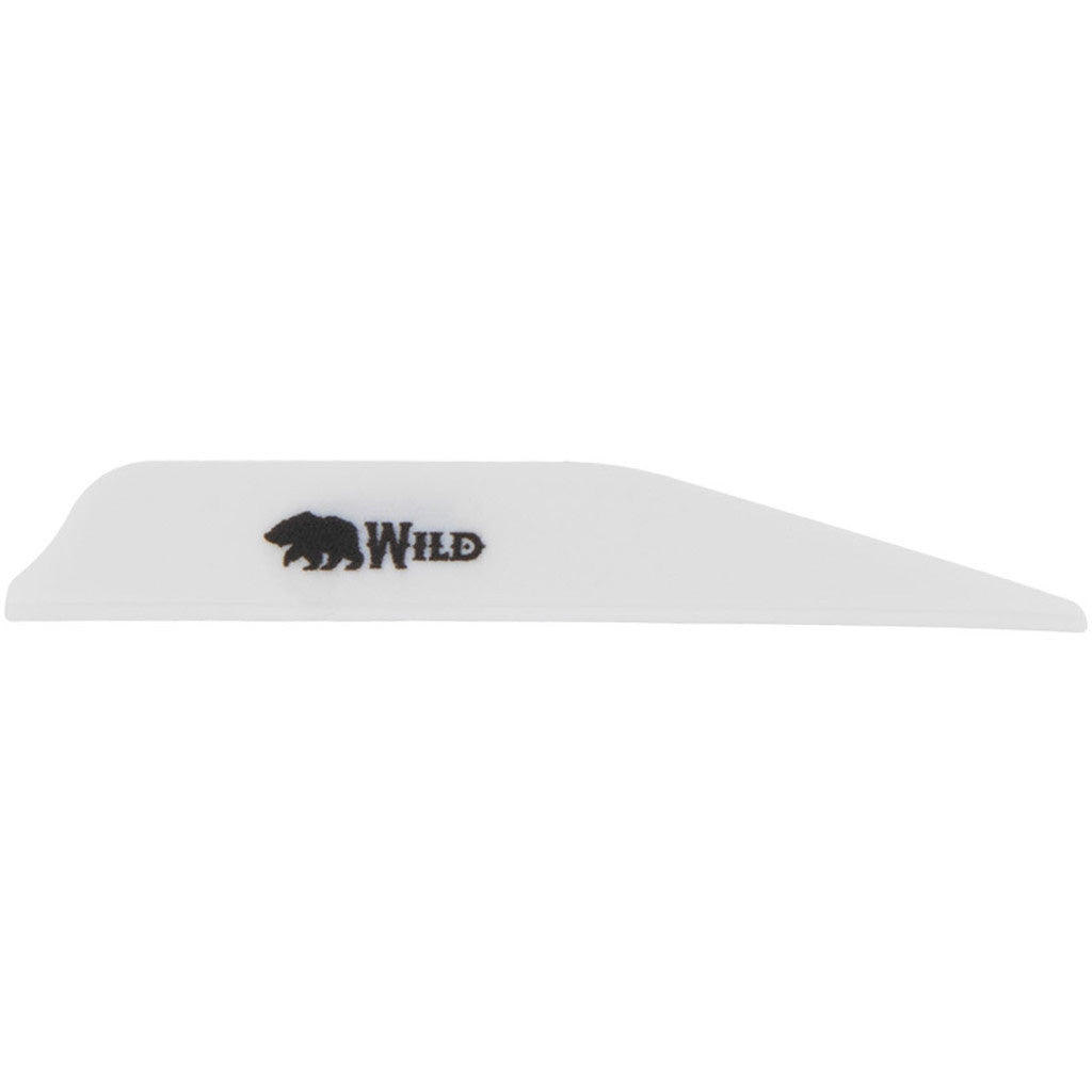 Bohning Wild Vanes in 3 in. White 100 pk. - Front View