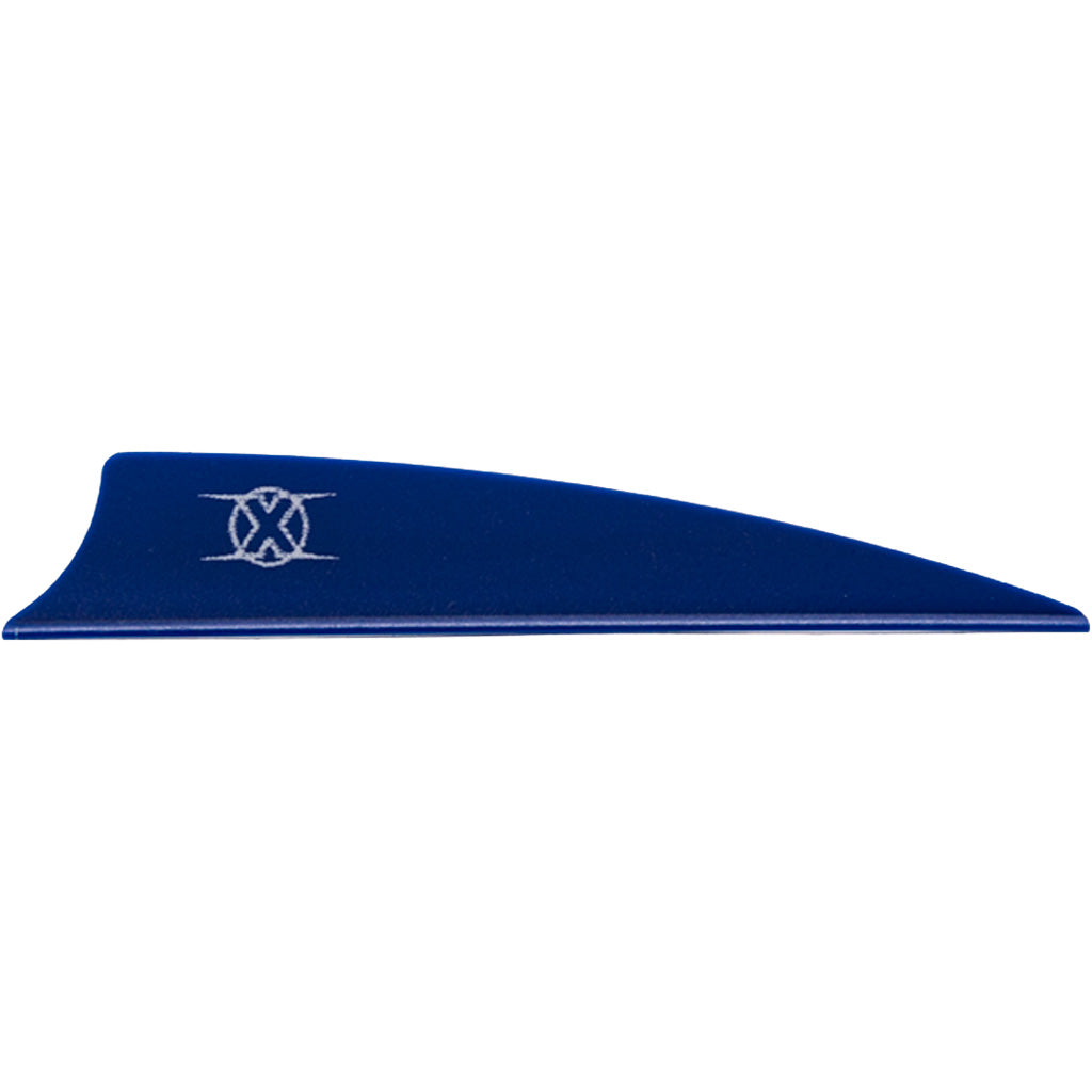 Bohning X Vanes in Shield Cut 3 in. Blue 36 pk. - Front View