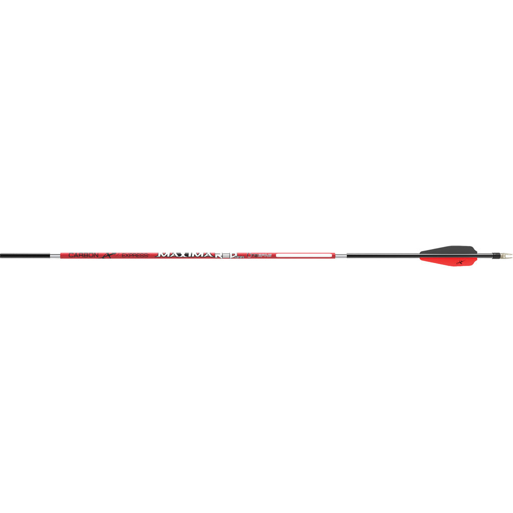 Carbon Express Maxima Red 4mm Arrows in 300 - Front View