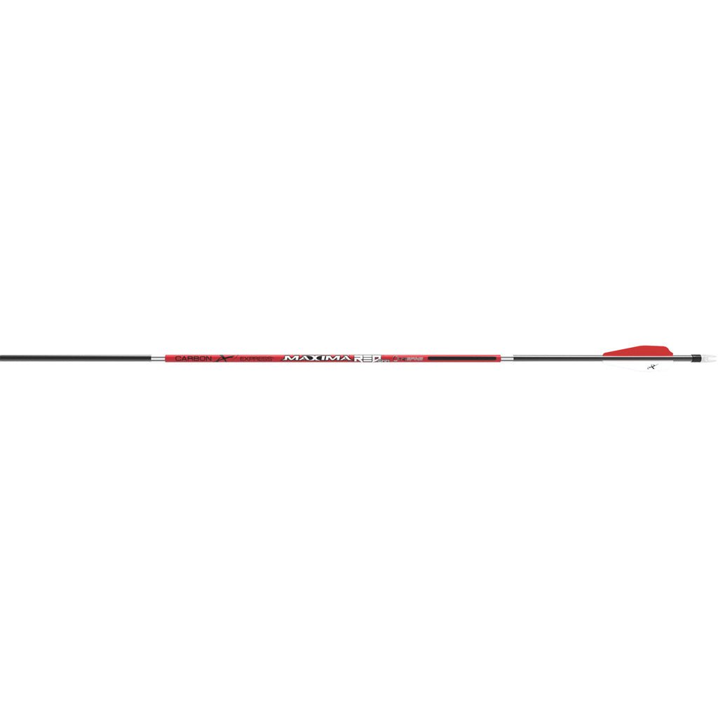 Carbon Express Maxima Red 6mm Arrows in 350 - Front View