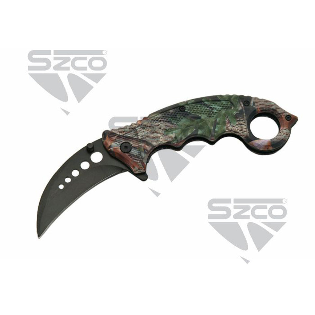 SZCO Camo Karambit - Front View