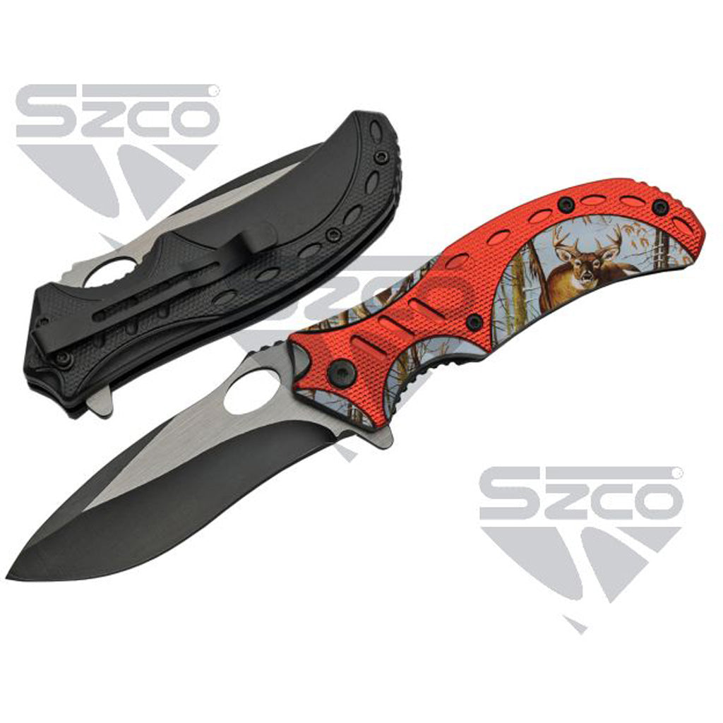 SZCO Deer Liner Lock Knife - Alternate View 2