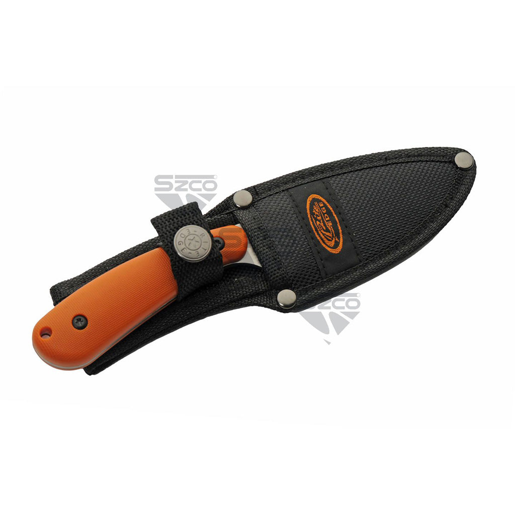 SZCO Orange Trailing Point Skinner Knife - Alternate View 2