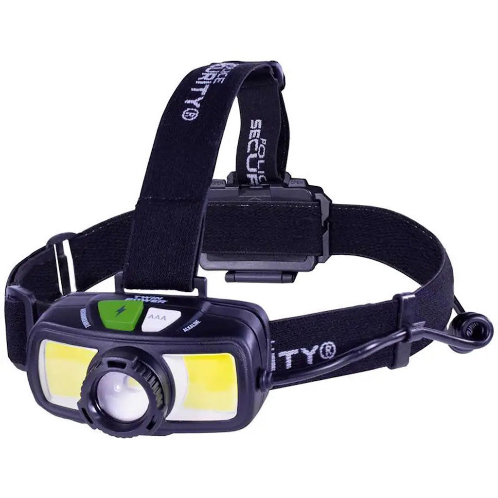 Police Security Flashlights Police Security Twin Power 1500 Headlamp - Front View
