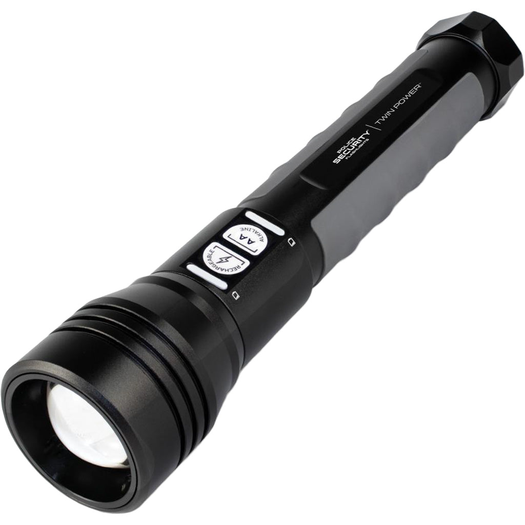 Police Security Flashlights Police Security Twin Power Flashlight - Front View