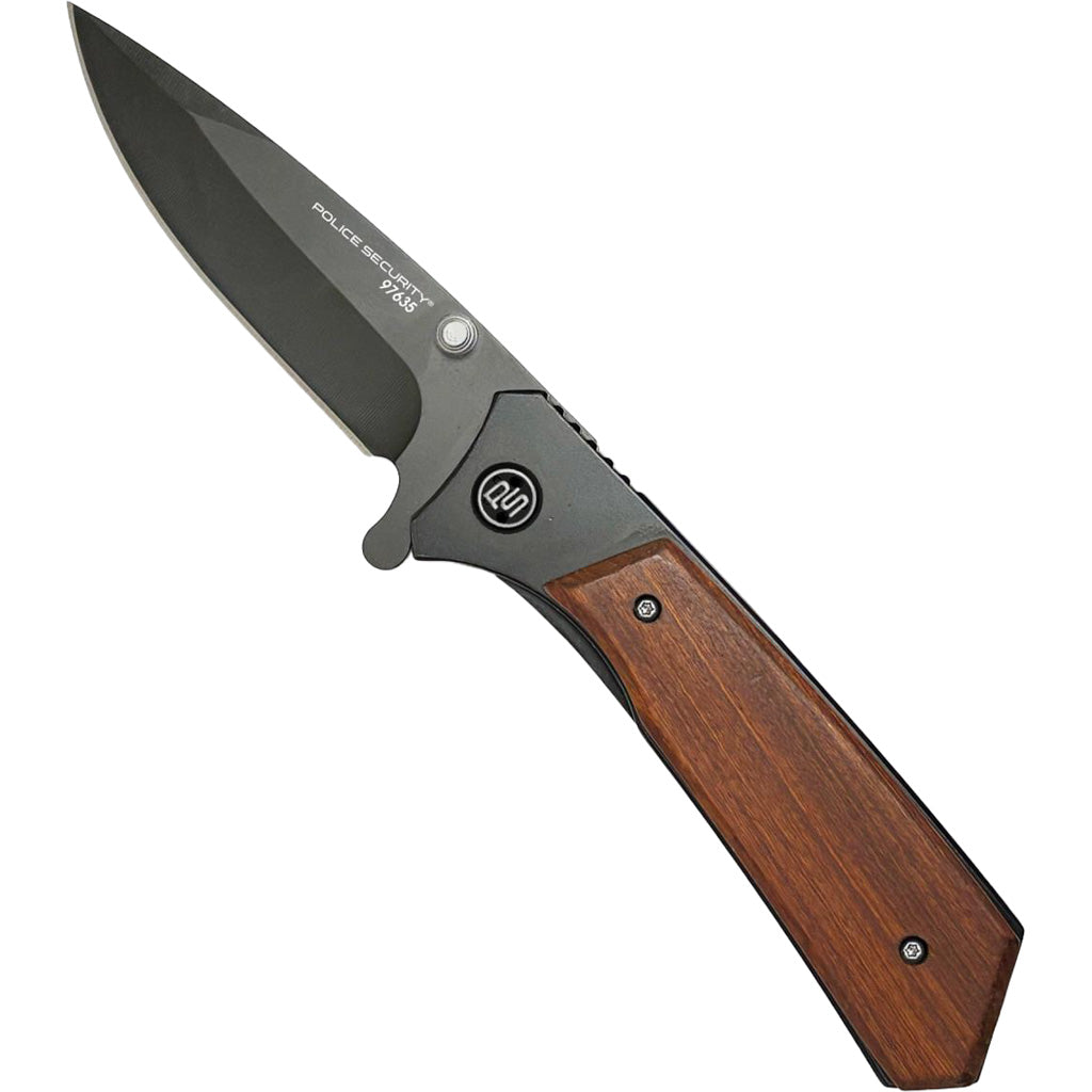 Police Security Flashlights Police Security Ridgeline Drop Point Knife - Front View