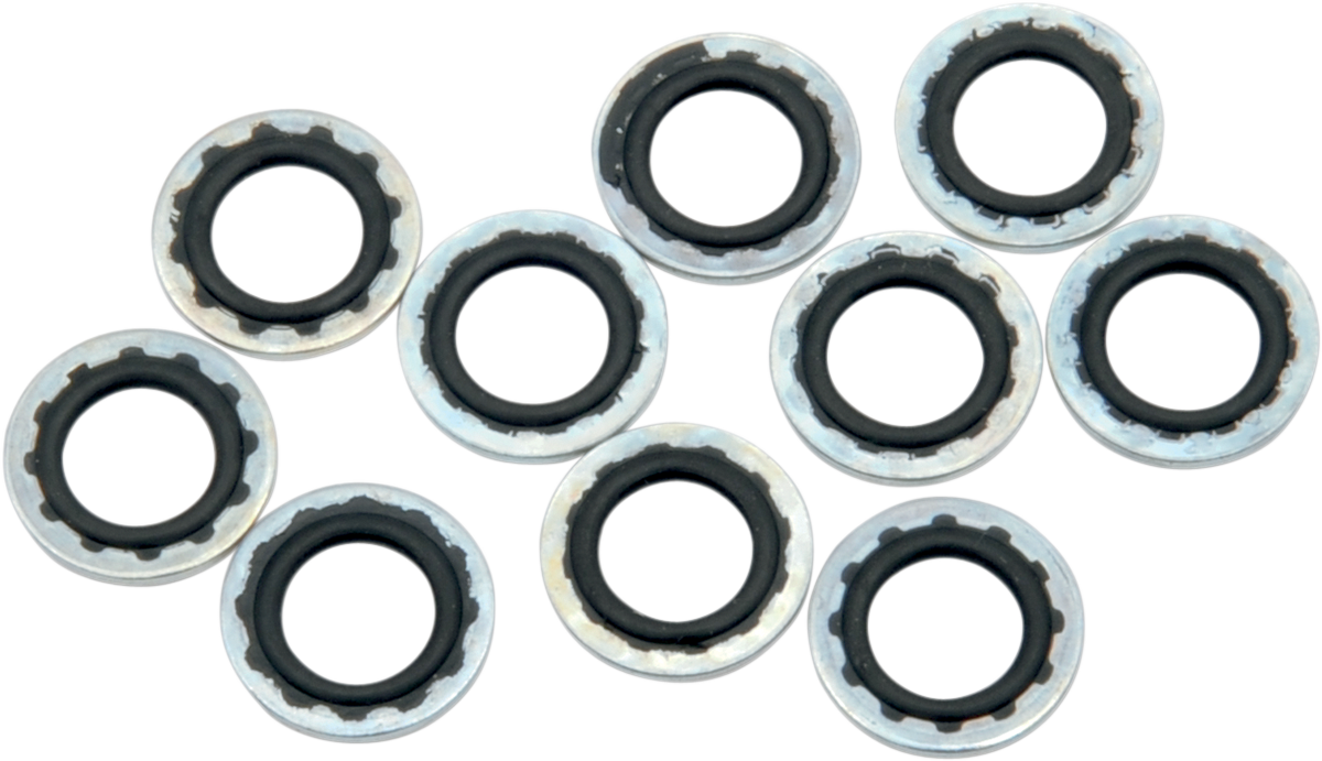 DRAG SPECIALTIES Banjo Washers - 7/16 inch, Part Number 348013HC3