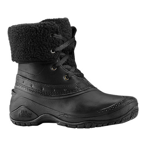 The North Face Shellista Roll Down Women's Boots — Black Leather