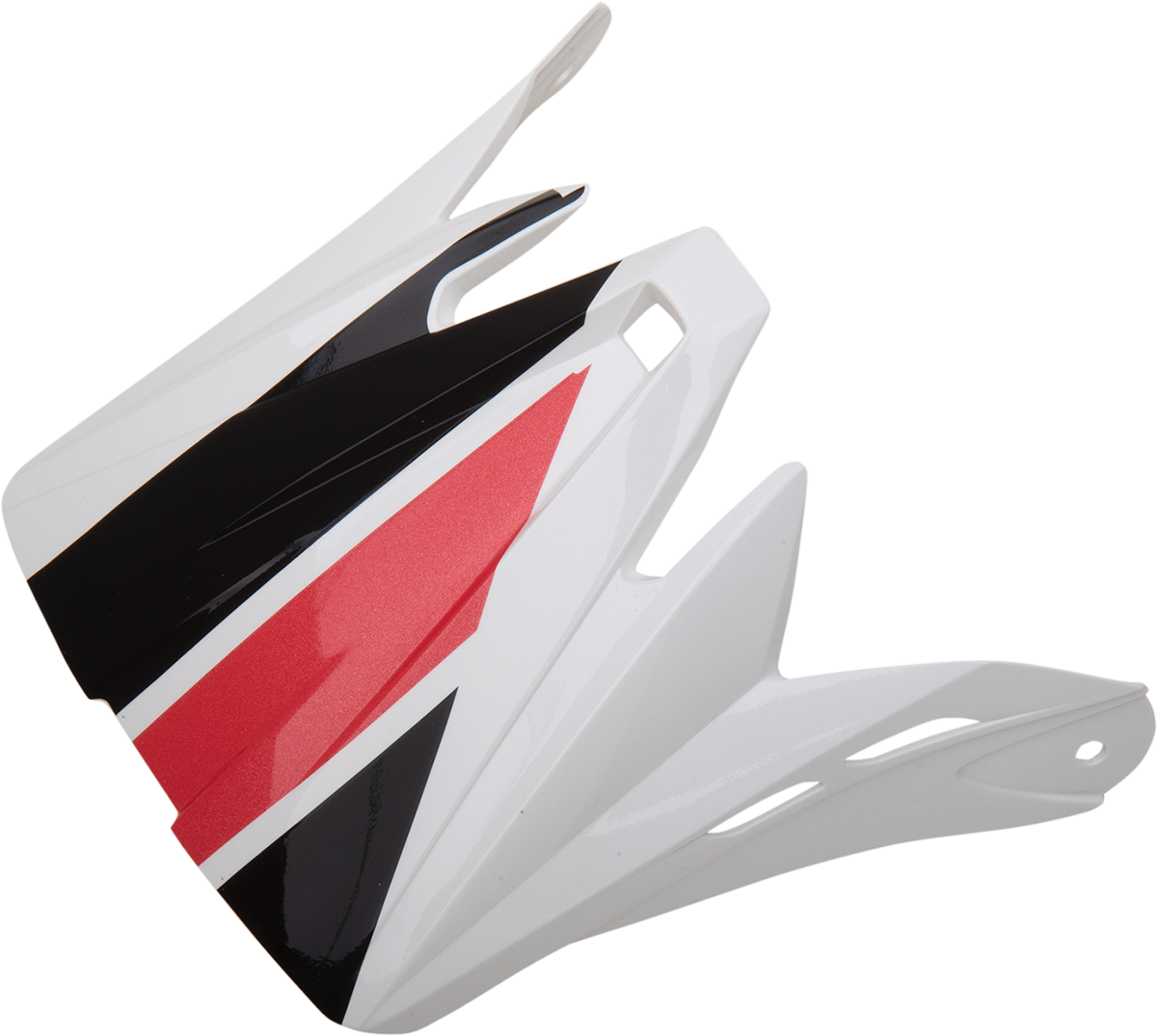 Z1R, Z1R Child Rise Visor Kit - Evac - Gloss White/Black/Red (Part No. 0132-1407)