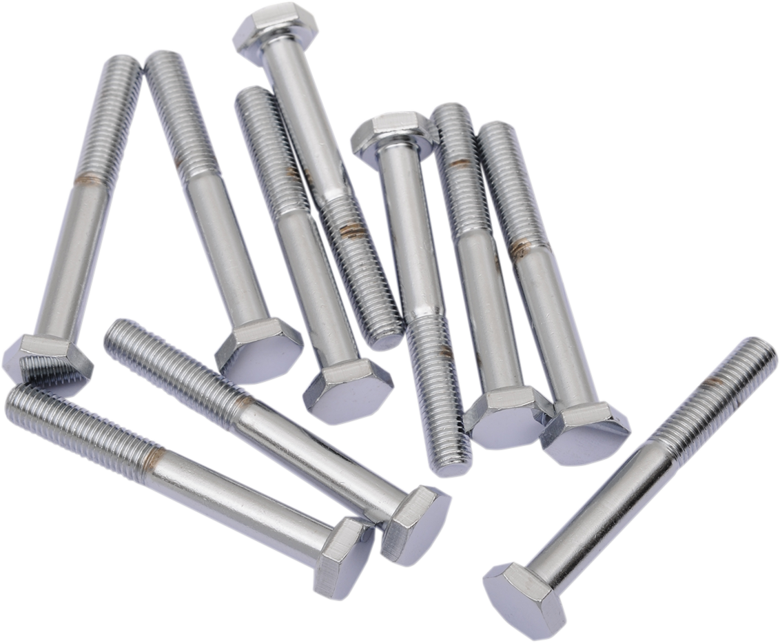 DRAG SPECIALTIES MPB144 Fine Thread Hex Head Bolts - 1/4"-28 x 2" - 10 Pack