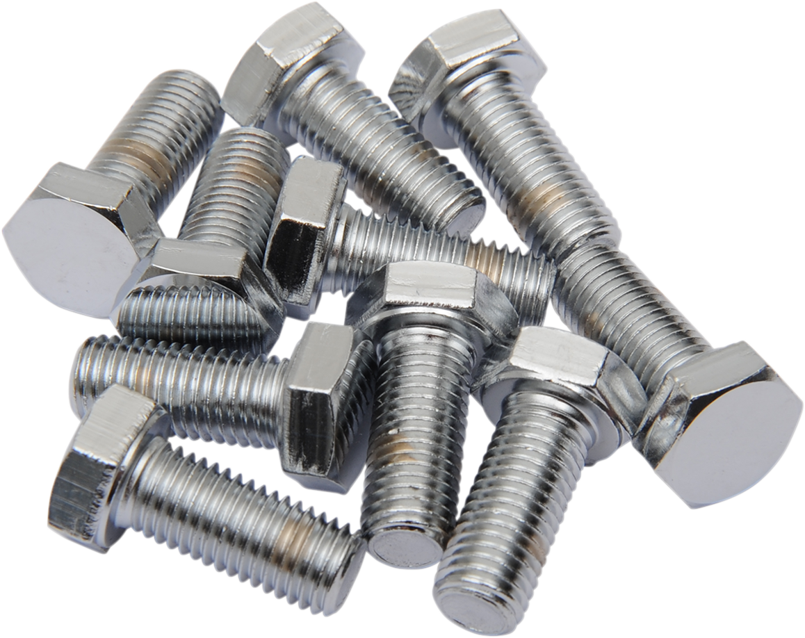 DRAG SPECIALTIES MPB148 Fine Thread Hex Head Bolts, 5/16"-24 x 7/8", 10 Pack
