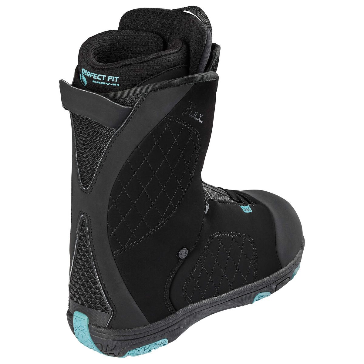 HEAD JINX LYT BOA Coiler Womens Snowboard Boots, Black, Size 22.5 in Black - inside view