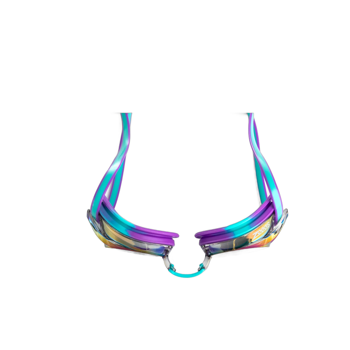 Zoggs Racer Titanium Swimming Goggles Interchangeable Nosebridge Anti-Fog in Blue Light Blue - detail 7