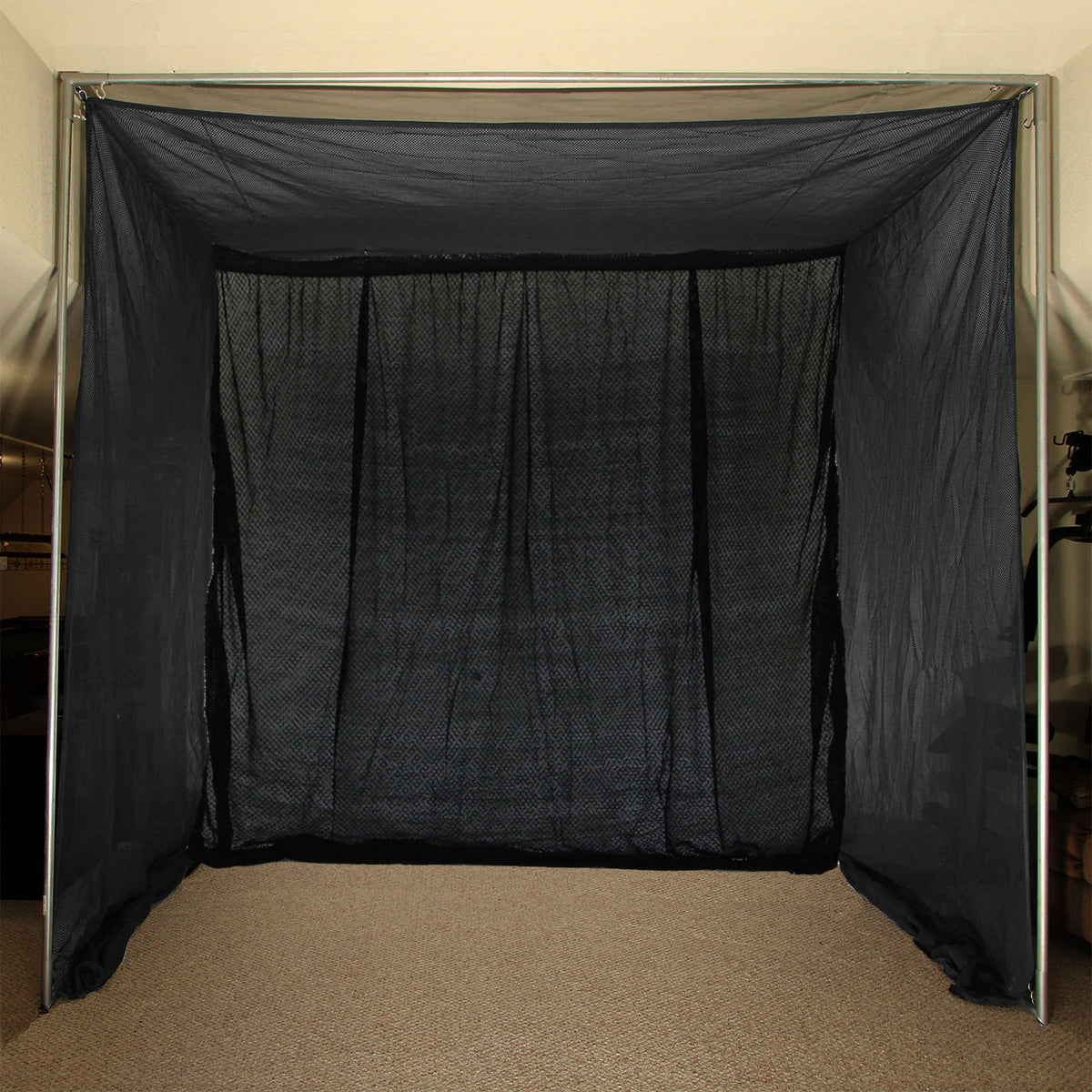 Cimarron 5x10x10 Clubhouse Golf Net and Complete Frame - Front View