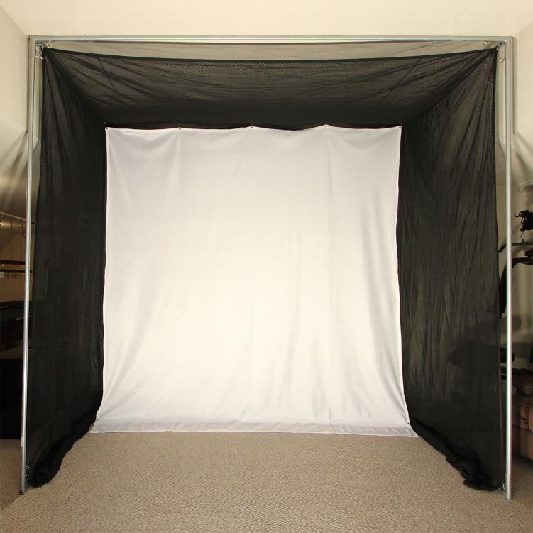 Cimarron 5x10x10 Tour Simulator Golf Net with Complete Snap Pin Frame - Front View