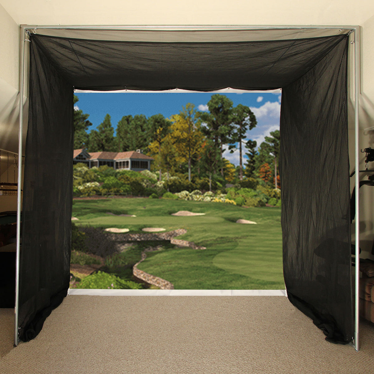 Cimarron 5x10x10 Tour Simulator Golf Net with Complete Snap Pin Frame - Alternate View 2