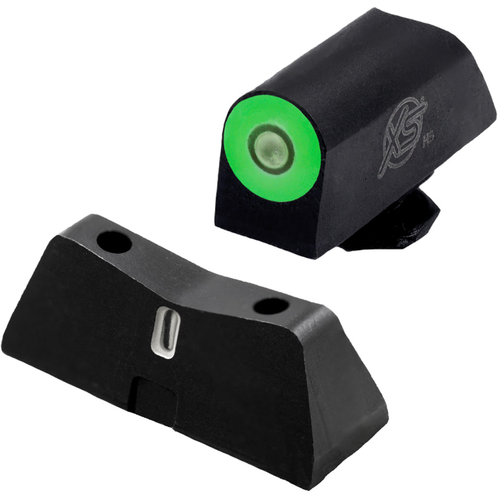 XS Sights DXT2 Pro Pistol Sight in Green Glock STD. HT. 42, 43, 43X, 48 - Front View