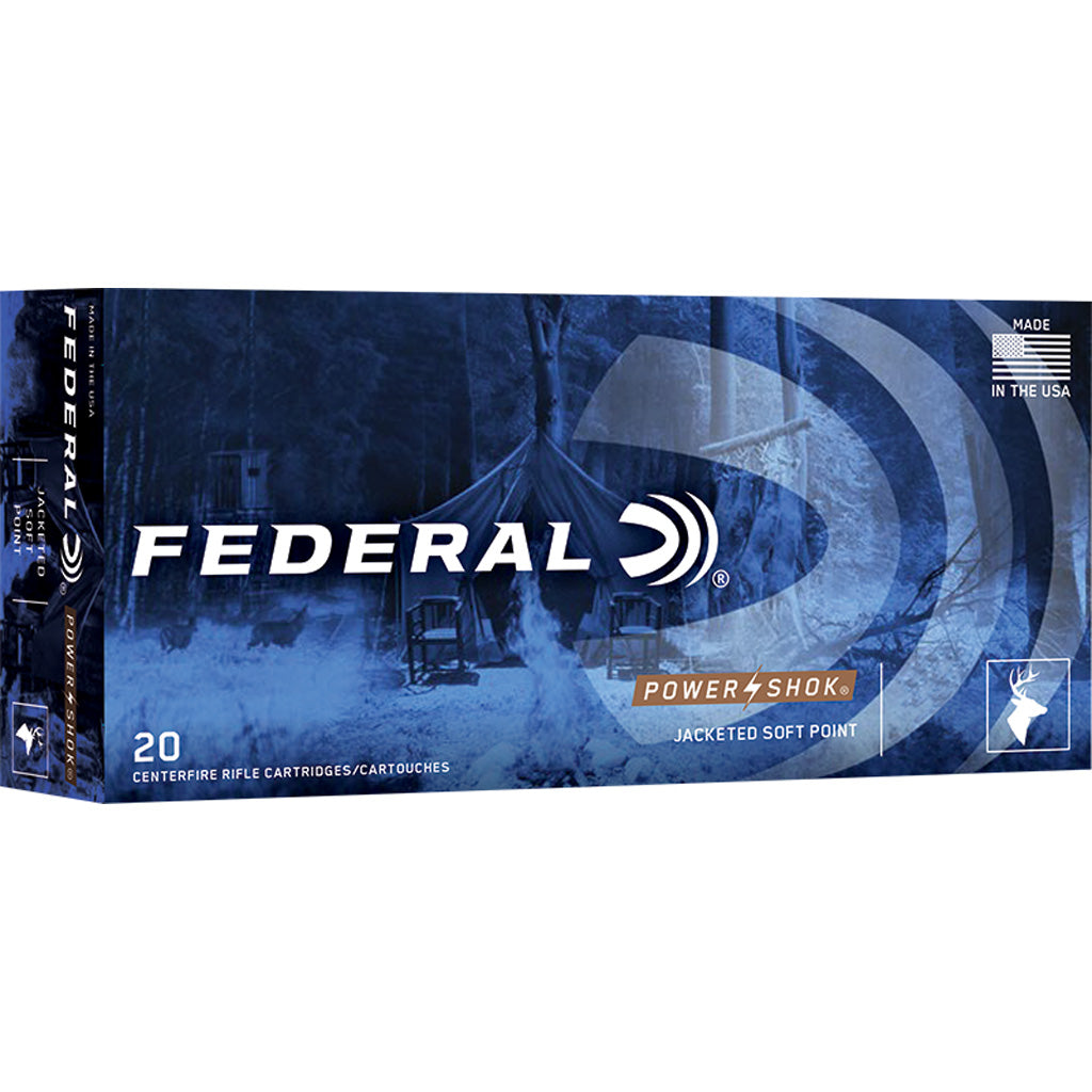 Federal Power-Shok Rifle Ammo - Front View