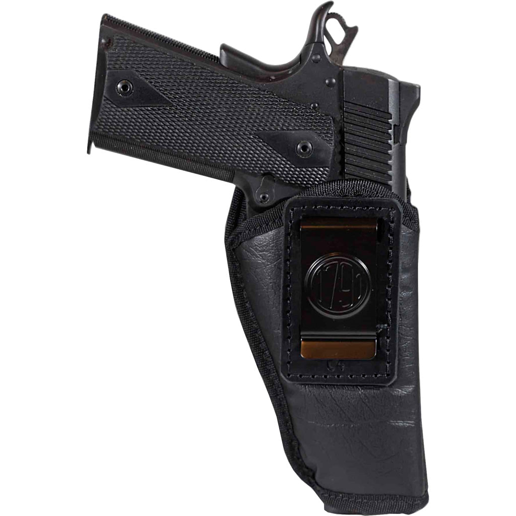 1791 Gunleather EcoCarry IWB Holster in Compact Auto Long Black RH - Front View