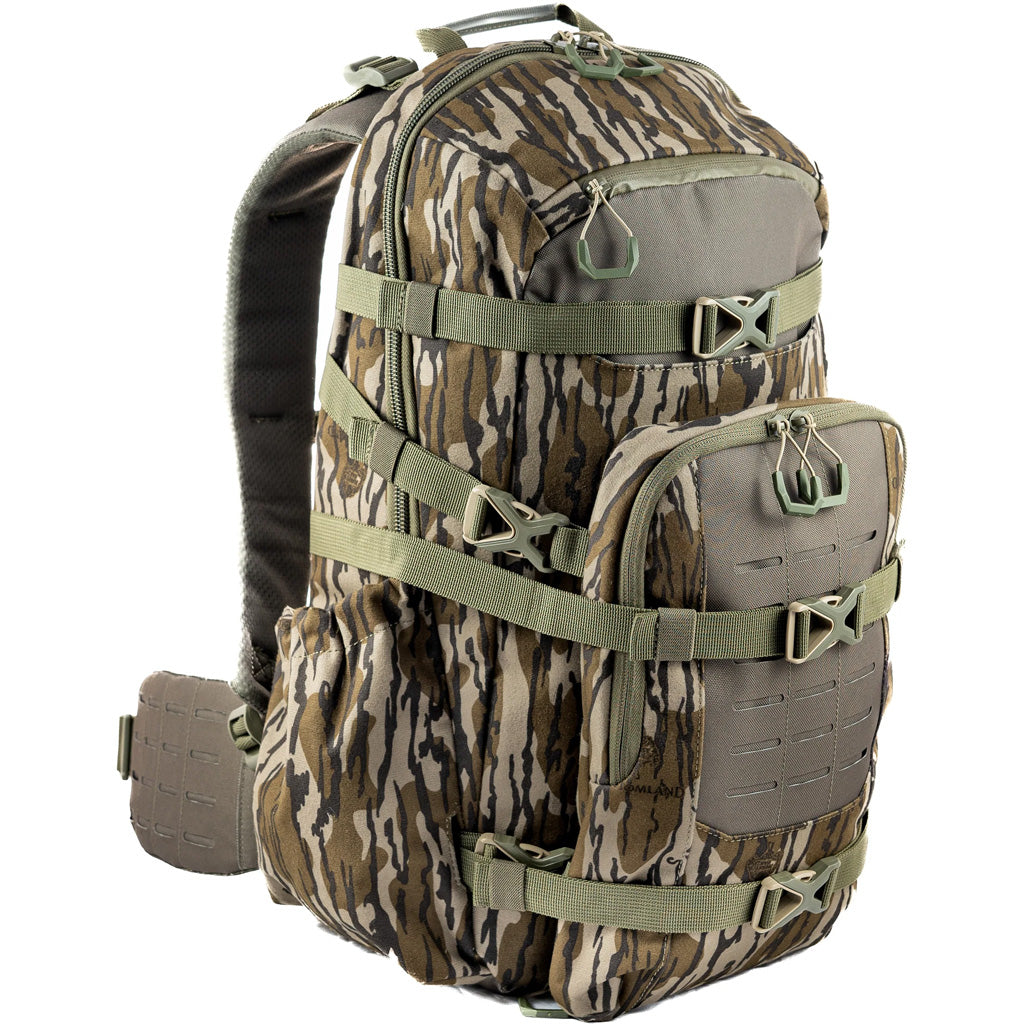 Tethrd Workhorse Backpack in Mossy Oak Bottomlands Camo - Front View