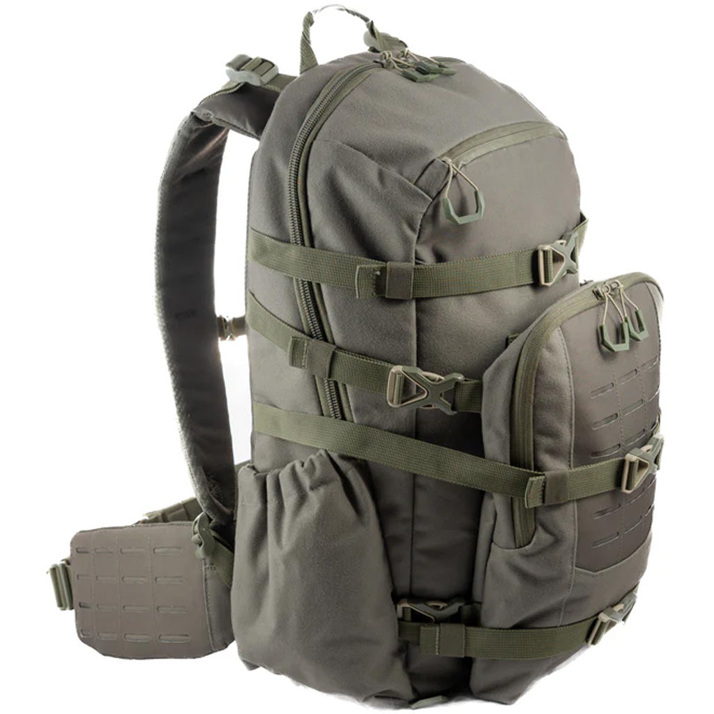 Tethrd Workhorse Backpack in Grey - Front View