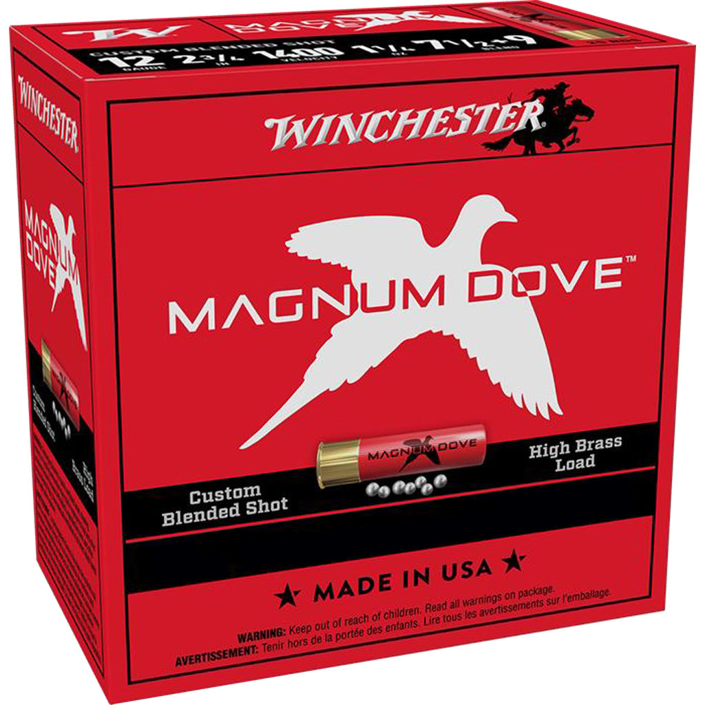 Winchester Magnum Dove Shotgun Ammo in 28 ga. 2 3/4 in. 7 1/2 & 9 Blend 1 oz. 25 rd. - Front View