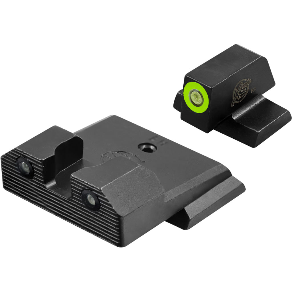 XS Sights R3D 2.0 Pistol Sight in Green S&W Std. HT. M&P 2.0 Full Size & Compact - Front View