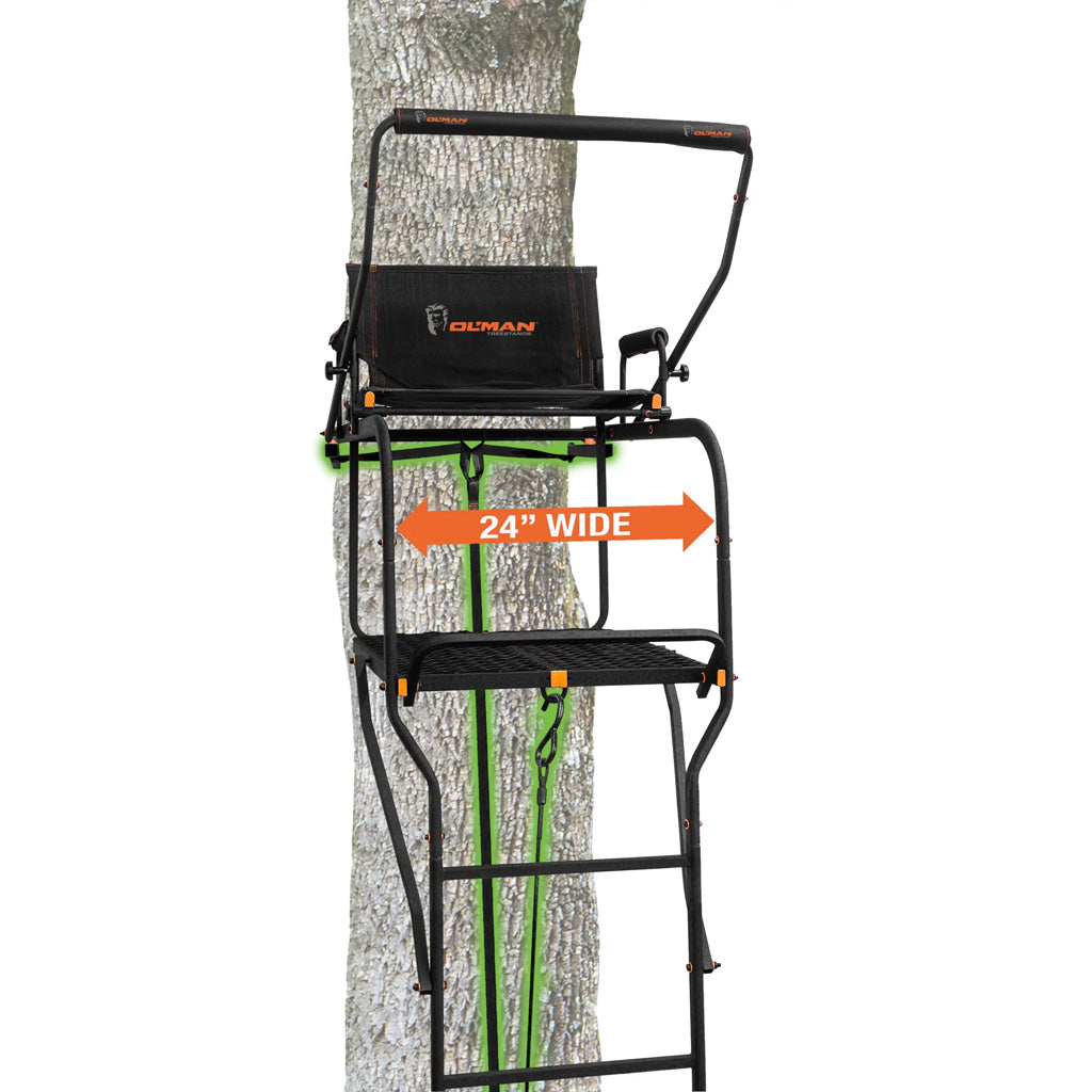 Olman Ol Man Final Shot 1.5 Man Ladder Stand - Front View