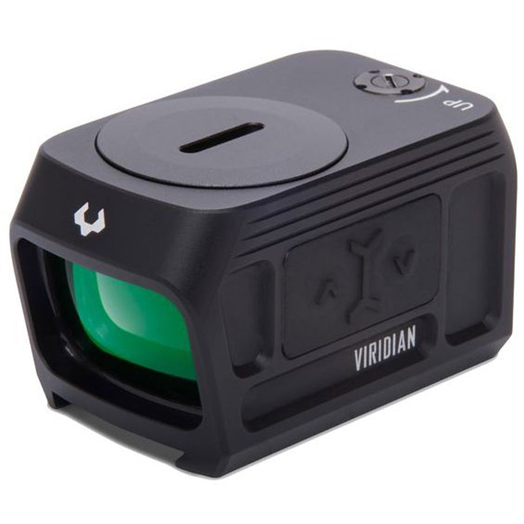 Viridian RFX45 Pro Reflex Sight in Closed Emitter Green Dot Sight Black - Front View
