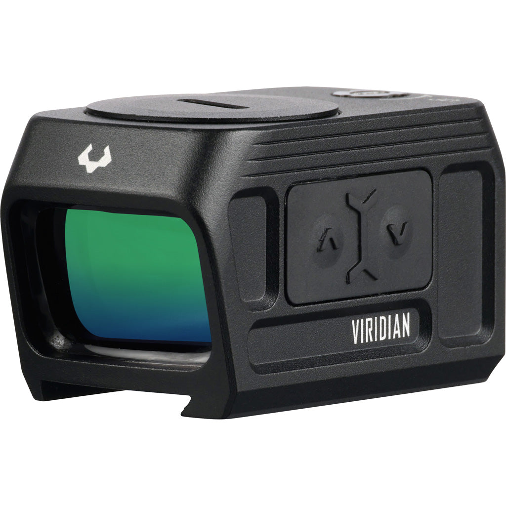 Viridian RFX45 Pro Reflex Sight in Closed Emitter Green Dot Sight RMR Adapter Black - Front View