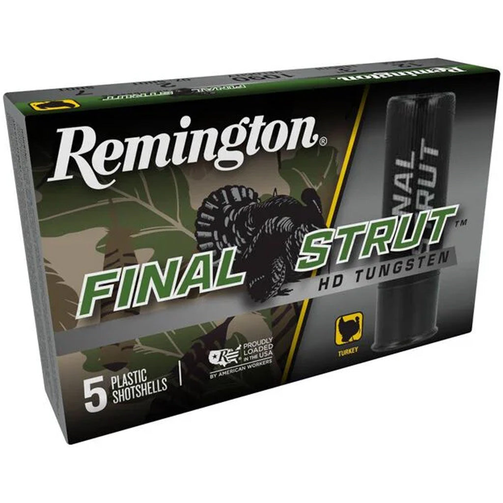 Remington Final Strut Tungsten Shotgun Ammo in 12 ga. 3 in. 2 oz. 7 Shot 5 rd. - Front View