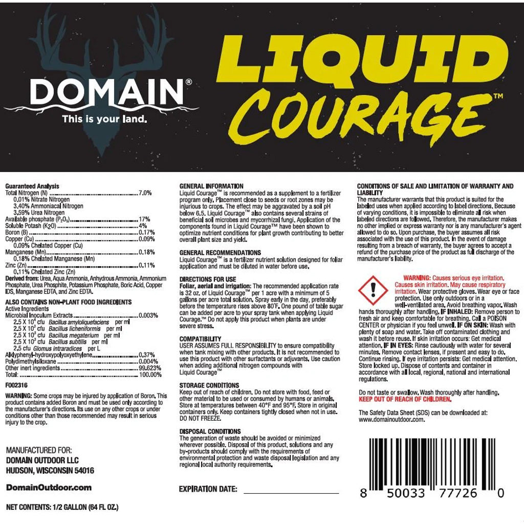 Domain Liquid Courage Fertilizer - Alternate View 2