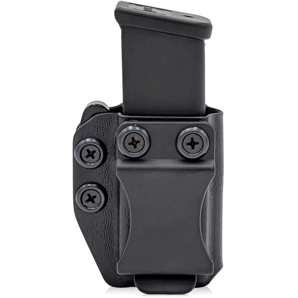 Rounded Gear Rounded IWB/OWB Magazine Holster in 9mm 40SW Double Stack Carbon Fiber - Front View