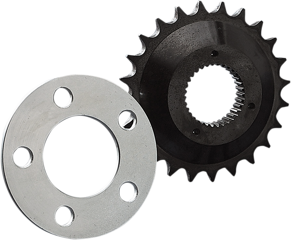 DRAG SPECIALTIES 23-tooth Offset Sprocket Kit Part #74243C for Extra-Wide Tire Installation